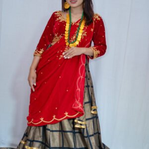 Cultural Nepali Gurung Lehenga Set